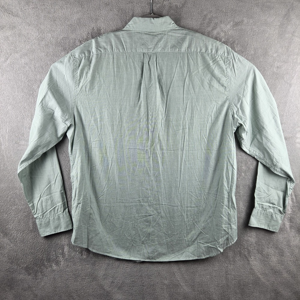 NWT J Crew Secret Wash Classic Fit Green Cotton Poplin Oxford Shirt Mens XL - Picture 2 of 13